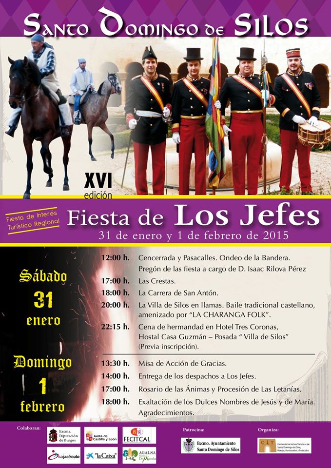 Programa Fiesta de los Jefes 2015 (Santo Domingo de Silos)